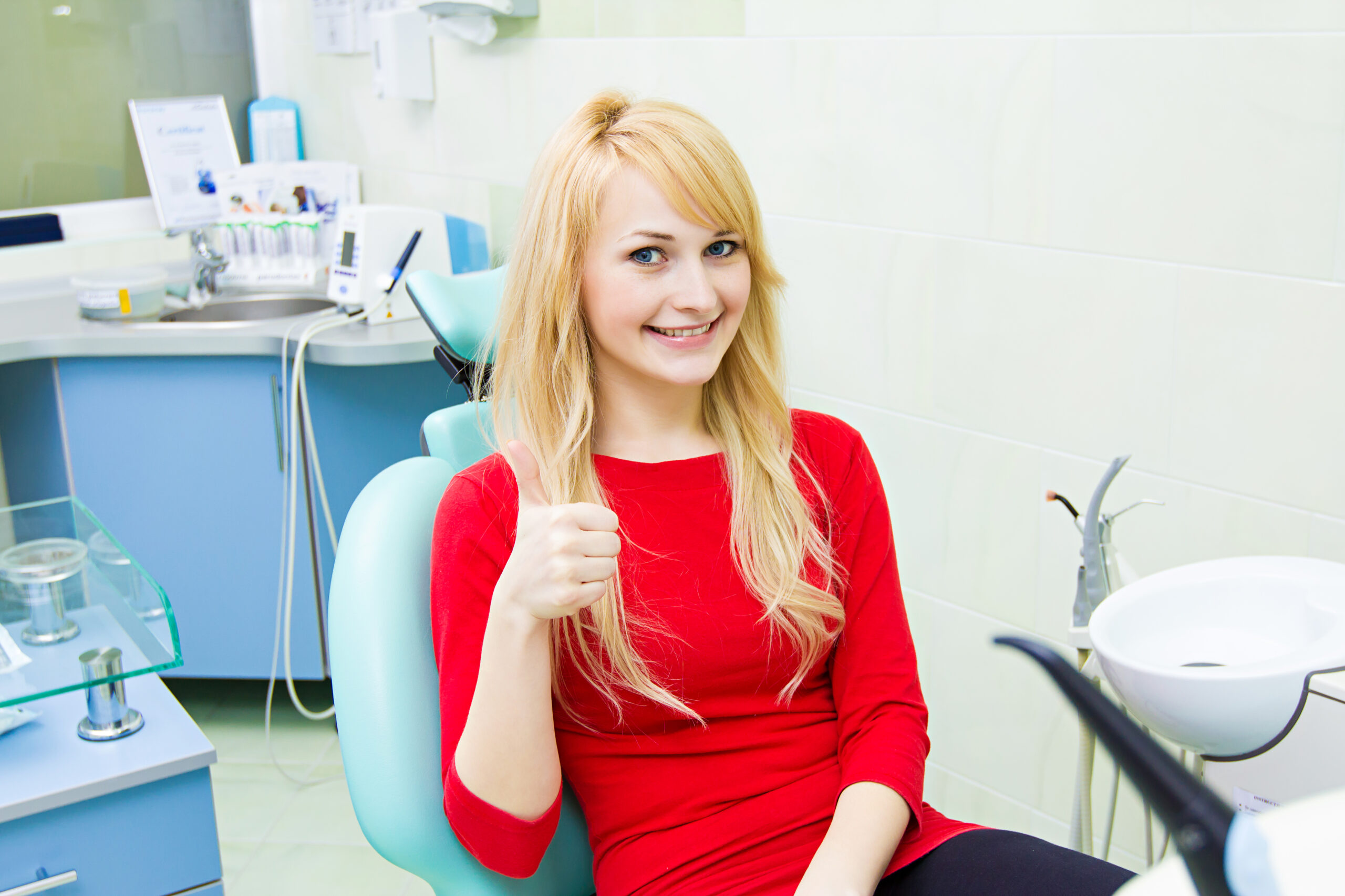 Closeup,Portrait,Happy,,Satisfied,Smiling,Woman,,Female,,Patient,In,Office,
